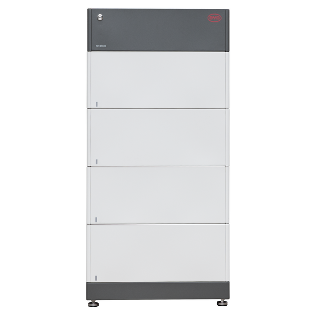 BYD Battery-Box Premium HVS 10.2 – 10,2 kWh Hoogspanningsbatterij incl. Base & Cover - BlackCharge 