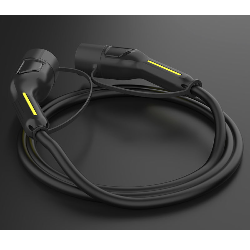 BlackCharge® Laadkabel Type 2 naar Type 2 Mennekes (Publieke laadpaal) - BlackCharge 3.7kW / 5 meter