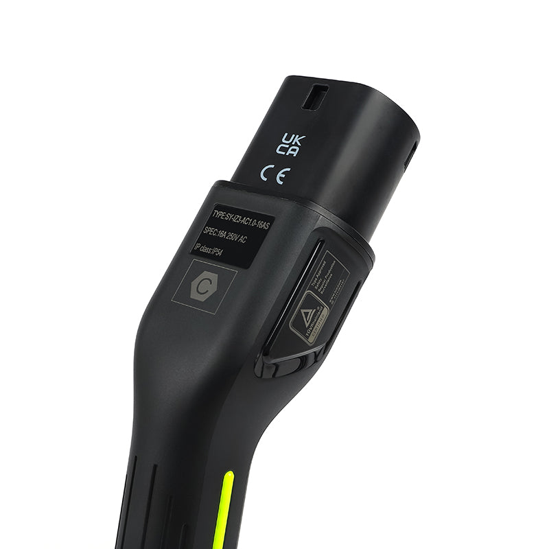 BlackCharge® Laadkabel Type 2 naar Type 2 Mennekes (Publieke laadpaal) - BlackCharge 3.7kW / 5 meter