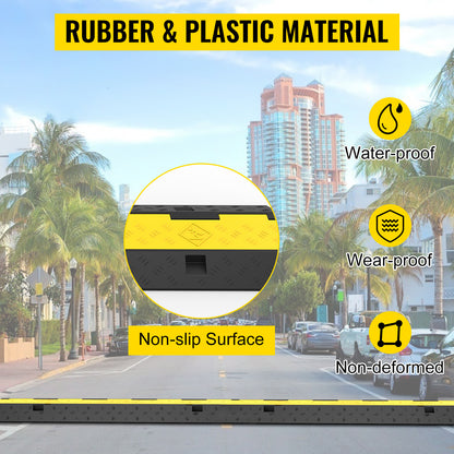 Kabeldrempel voor Laadkabels – 100cm | Anti-slip, Robuust Rubber, Modulair