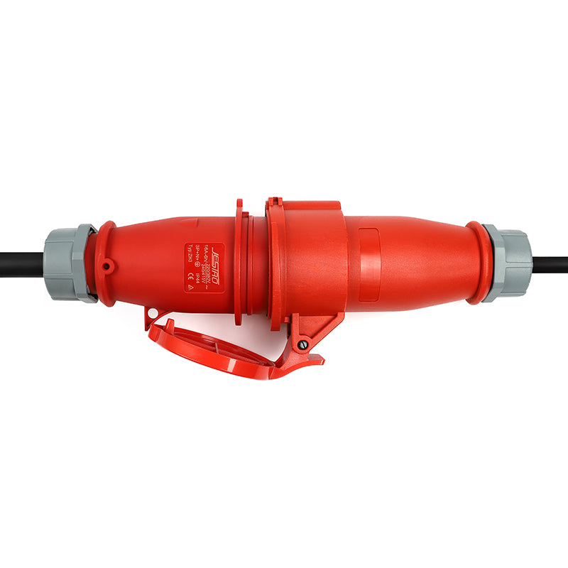 BlackCharge® 3.0 (11kW) incl. DC-Lekbeveiliging - Mobiele Krachtstroom Lader Type 2 naar CEE - BlackCharge 5 meter (incl. verloopstekkers)