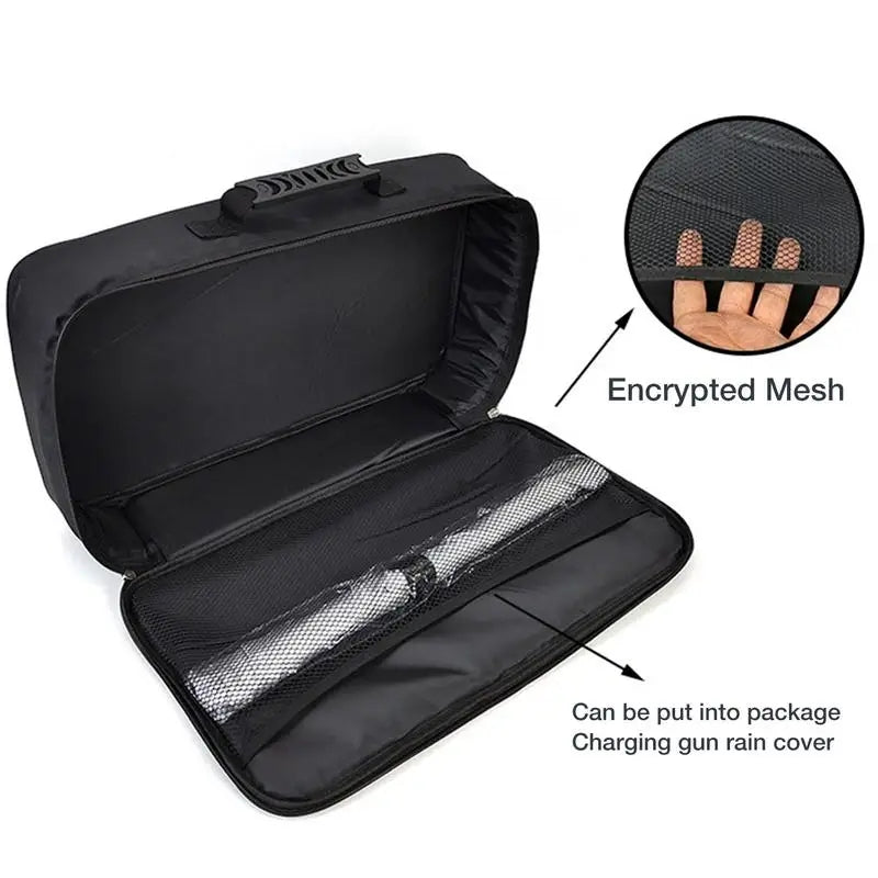 BlackCharge® Opbergtas voor Laadkabel – Waterbestendig & Duurzaam (Small, Medium & Large) - BlackCharge Small (32x32x10cm)