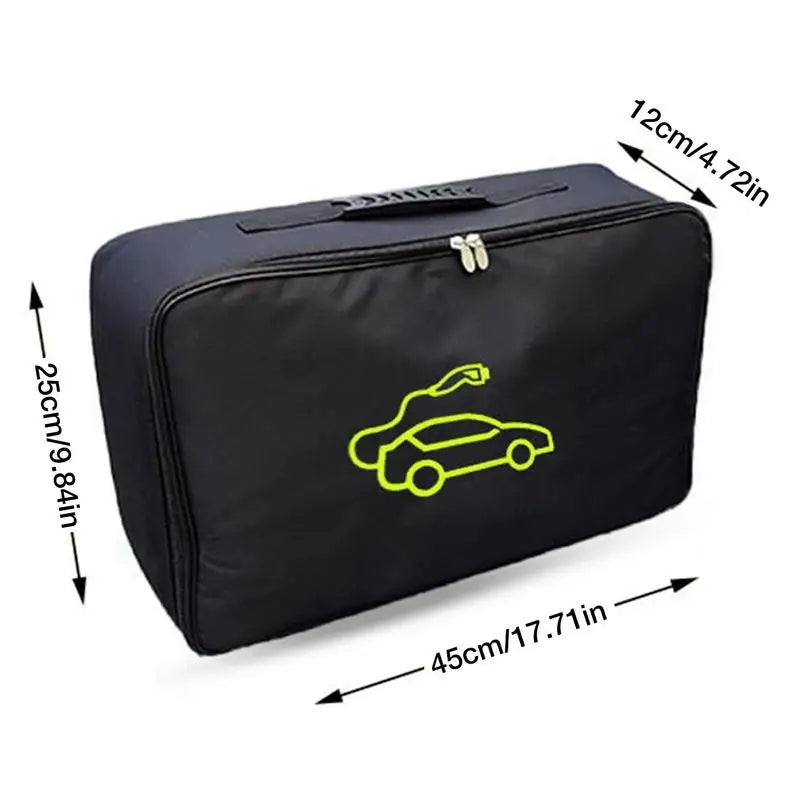 BlackCharge® Opbergtas voor Laadkabel – Waterbestendig & Duurzaam (Small, Medium & Large) - BlackCharge Small (32x32x10cm)