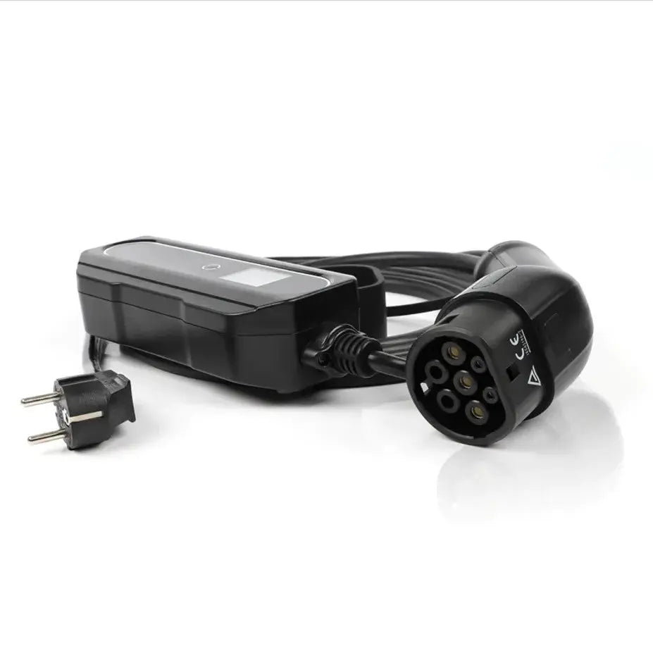 Laadkabel Type 2 naar Schuko met instelbaar laadvermogen tot 16A