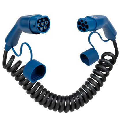 Voldt spiraalkabel Type 2 – 3.7 tot 22kW laadkabel, waterdicht en compact