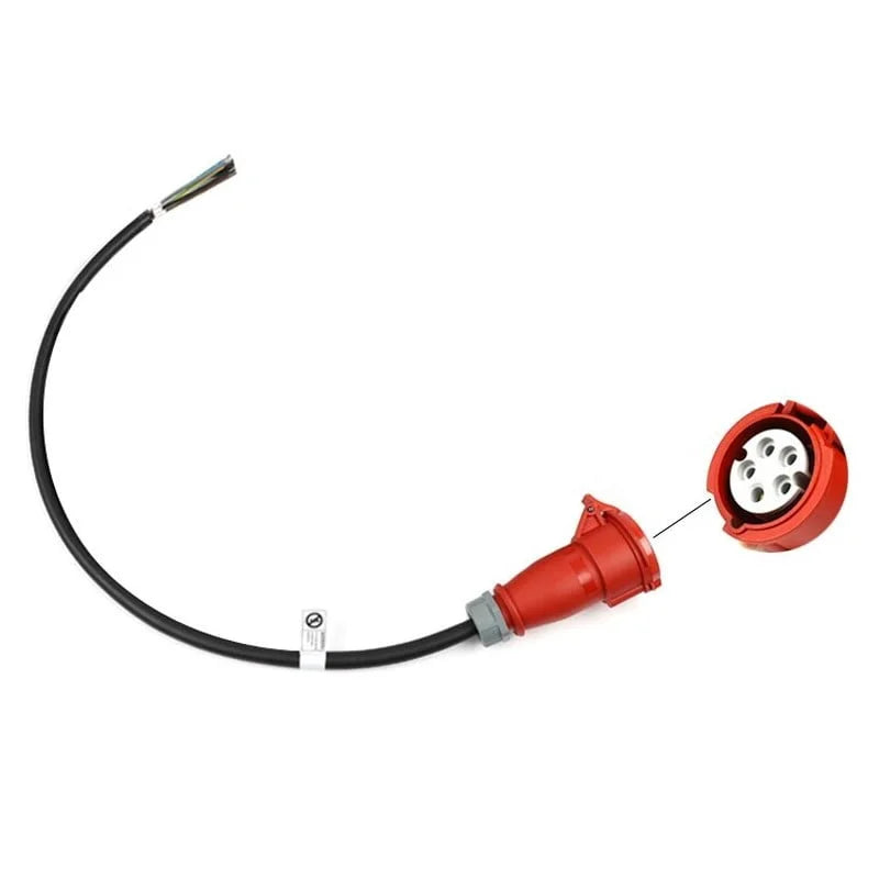 BlackCharge® CEE verloopstekkers - BlackCharge CEE 16A vrouwelijk naar 5 aders