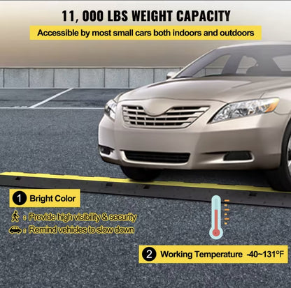 Kabeldrempel voor Laadkabels – 100cm | Anti-slip, Robuust Rubber, Modulair