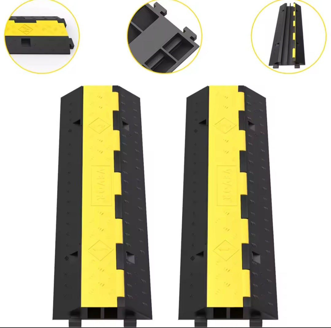 Kabeldrempel voor Laadkabels – 100cm | Anti-slip, Robuust Rubber, Modulair