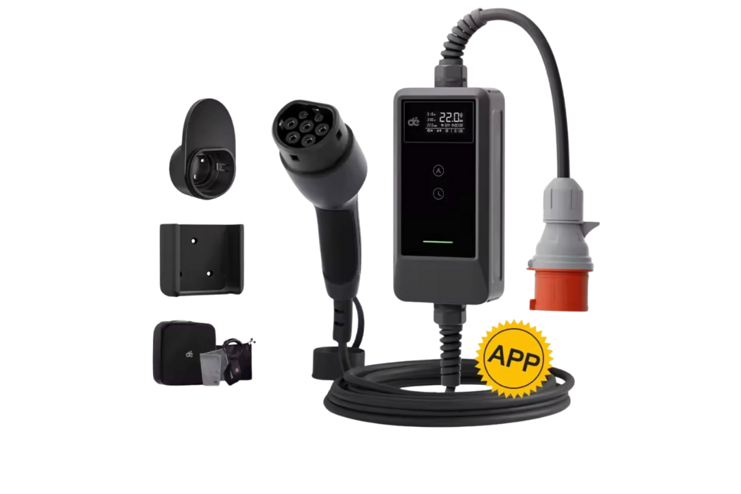 Dé EV Oplader GEN2 — 22 kW (7 m) met app