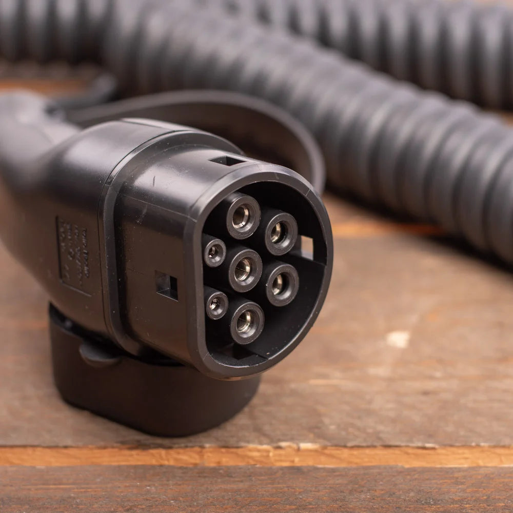 Ratio E-Line Type 2 Laadkabel – Coiled | 3 Fase | 16A | 11kW | 4 Meter | Spiraalkabel - BlackCharge Default Title