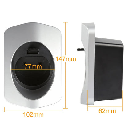 BlackCharge® Laadkabelhouder Type 2 – Stevige Muurbeugel voor een Georganiseerde Laadplek - BlackCharge Zwart