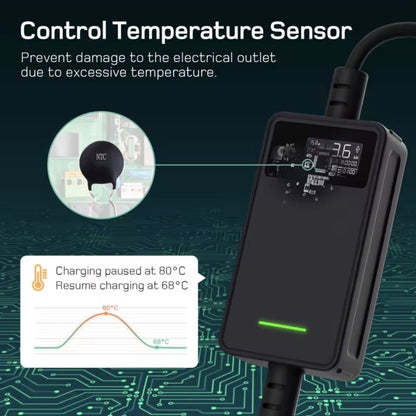 Dé EV Oplader 3.7kW | Schuko | Type 2 | Draagbaar | Instelbaar 6A-16A | 6-25m kabel - BlackCharge 6 meter